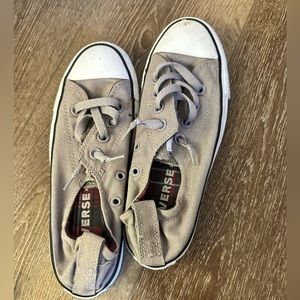 Gray shoreline converse